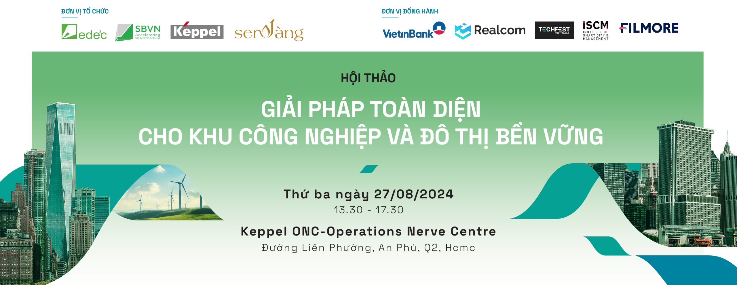 Thông cáo báo chí Sự kiện “Giải pháp toàn diện cho khu công nghiệp và đô thị bền vững”