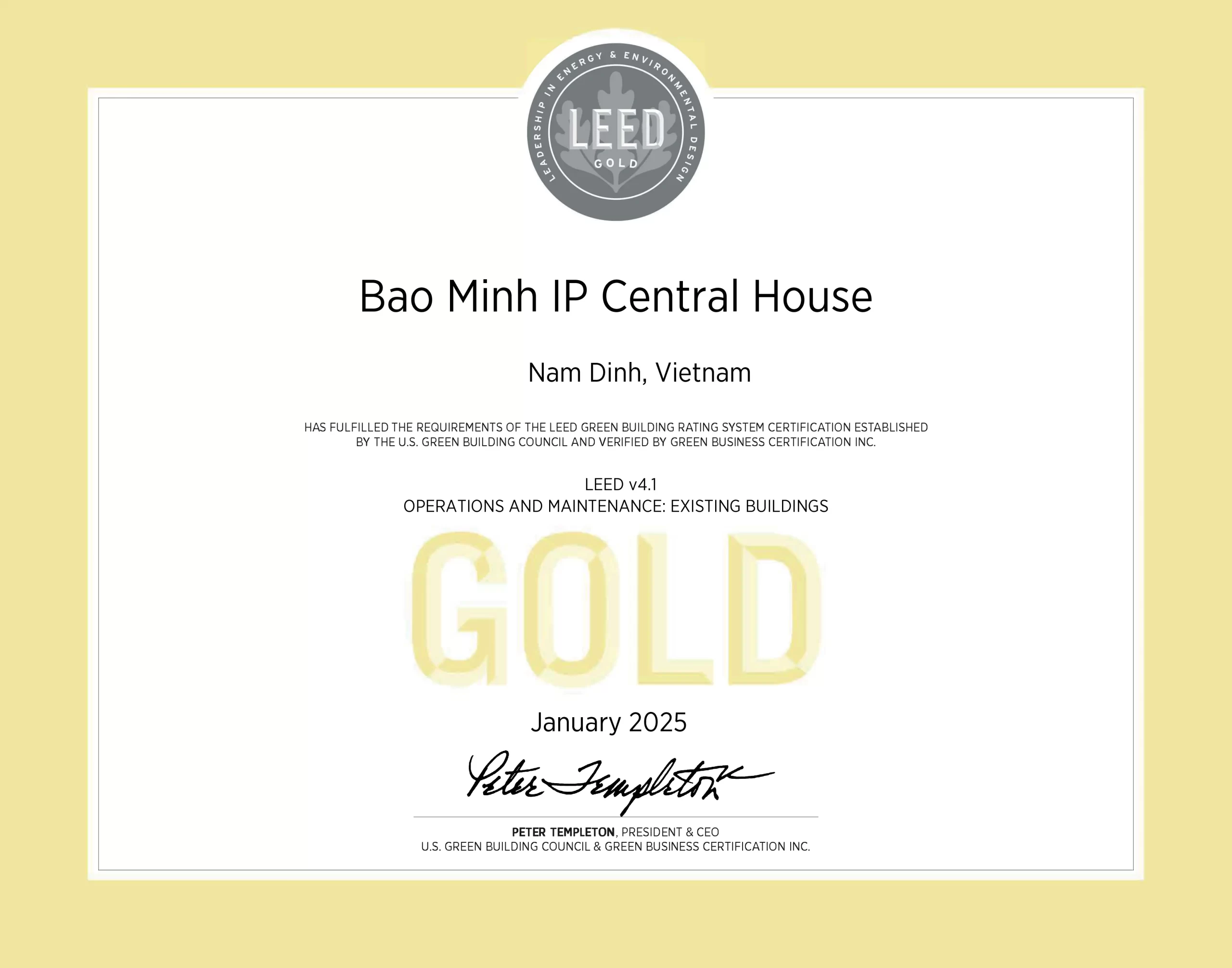 NHÀ ĐIỀU HÀNH KHU CÔNG NGHIỆP BẢO MINH